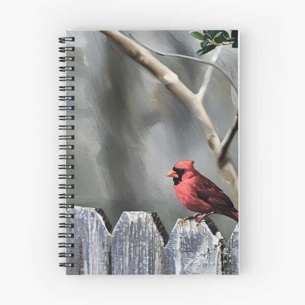 Item preview, Red Cardinal on Fence designed and sold by tomorrowsart.