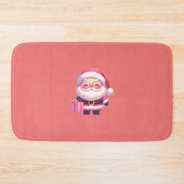 Item preview, Adorable Kawaii Chibi Santa Claus with Heart Glasses and Pink Gift designed and sold by AOG-DESIGNS.