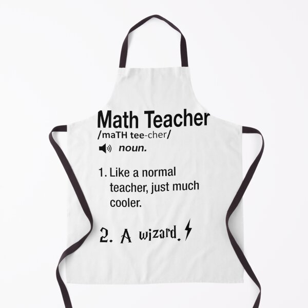 Item preview, Funny Nerdy Math Teacher Like a Normal Teacher Just Much Cooler A Wizard Black Text designed and sold by MathWare MathClips.