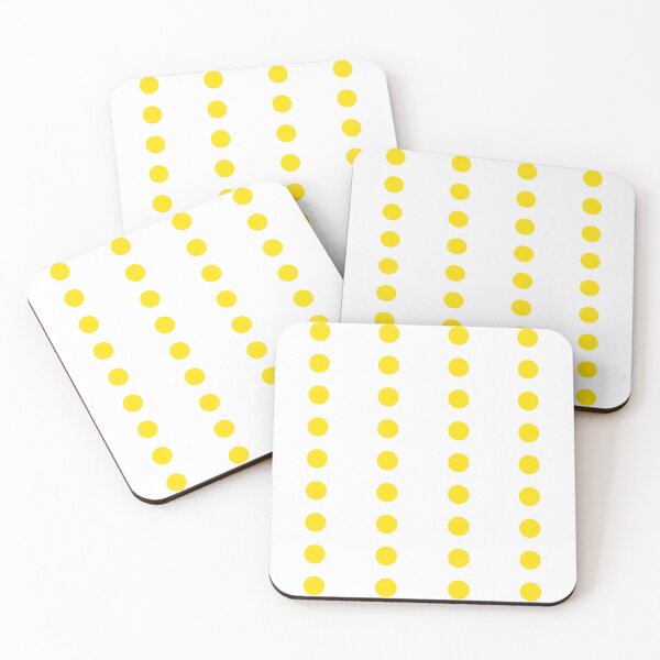 Item preview, Vivid Yellow Polka Dots on White  designed and sold by POLKAIWERX.