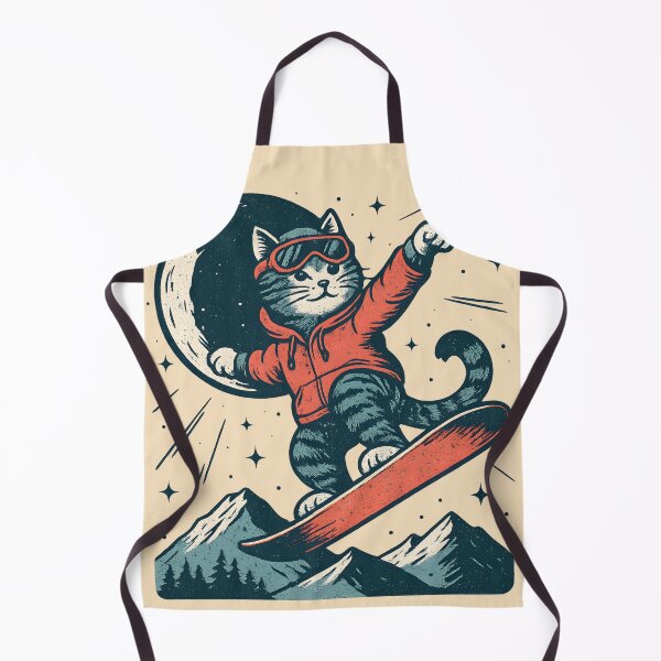 Item preview, Vintage Snowboarding Cat designed and sold by legendaryskins.
