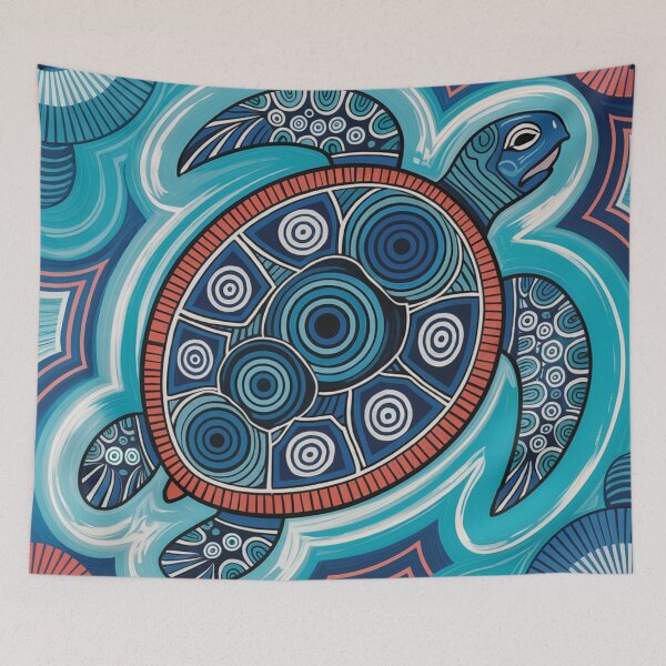 Item preview, Ocean Dreaming Turtle Art designed and sold by Random Designs.