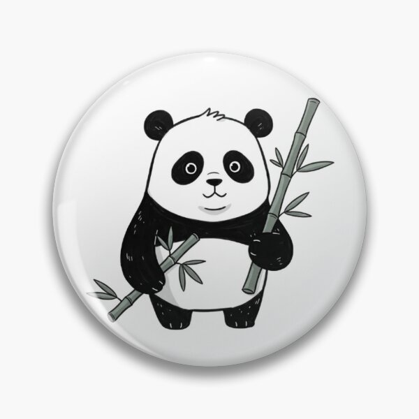 Item preview, Cute Panda Holding Bamboo designed and sold by EastEndTownie.