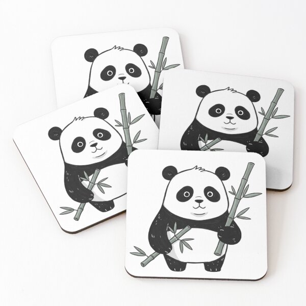 Item preview, Cute Panda Holding Bamboo designed and sold by EastEndTownie.