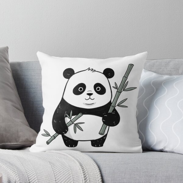 Item preview, Cute Panda Holding Bamboo designed and sold by EastEndTownie.