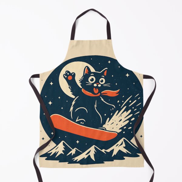 Item preview, Funny Snowboarding Cat designed and sold by legendaryskins.