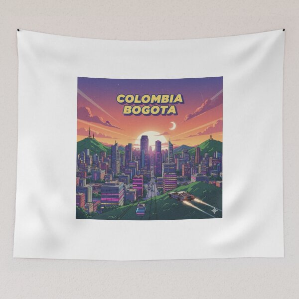 Item preview, Retro Anime Colombia Bogota Travel T Shirt Design designed and sold by ANIMEX00.
