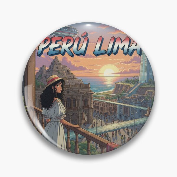 Item preview, Retro Anime Peru Lima Travel T Shirt Design designed and sold by ANIMEX00.