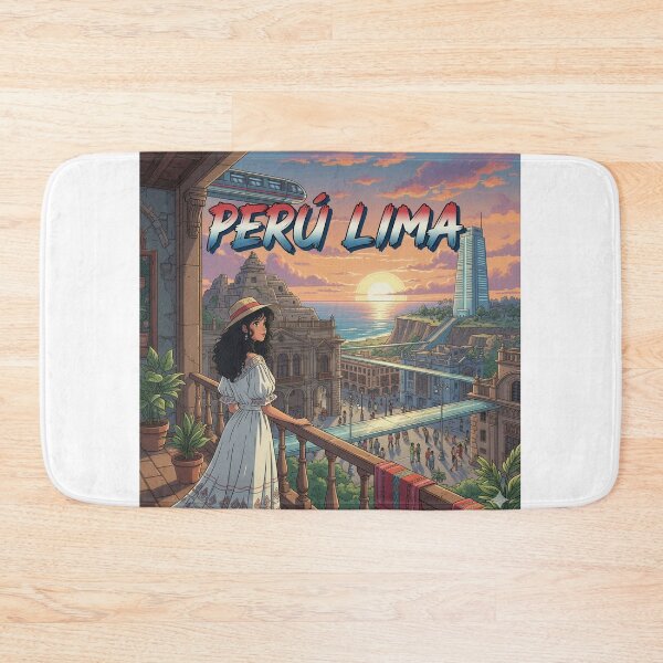 Item preview, Retro Anime Peru Lima Travel T Shirt Design designed and sold by ANIMEX00.