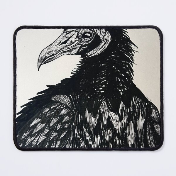 Item preview, Vulture handdrawn dark bird designed and sold by moonbeardk.