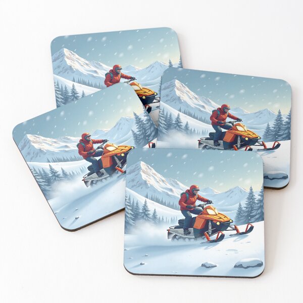 Item preview, Snowmobiling up a mountain  designed and sold by BDLdesigns.