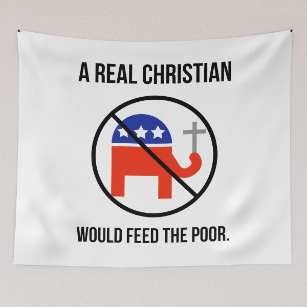 Item preview, A real Christian would feed the poor. designed and sold by Rachel the Artist .
