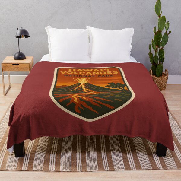 Item preview, Vintage American National Park Print: Hawaiʻi Volcanoes designed and sold by PinUpPizzazz.