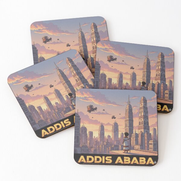 Item preview, Retro Anime Ethiopia Addis Abeba Travel T Shirt Design designed and sold by ANIMEX00.