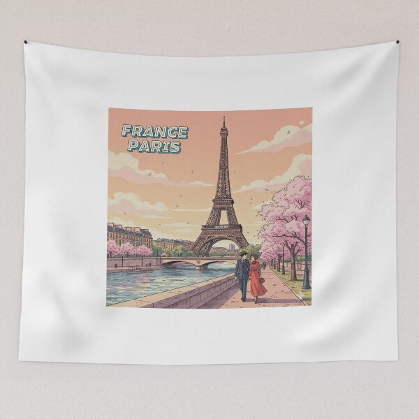 Item preview, Retro Anime France Paris Travel T Shirt Design designed and sold by ANIMEX00.