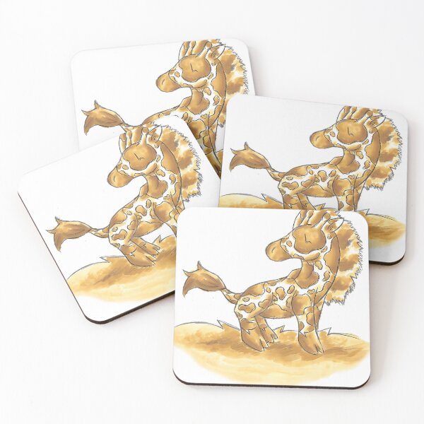Item preview, Golden Little Giraffe – Gentle Fantasy Creature designed and sold by SnackPAC.