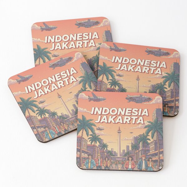 Item preview, Retro Anime Indonesia Jakarta Travel T Shirt Design designed and sold by ANIMEX00.