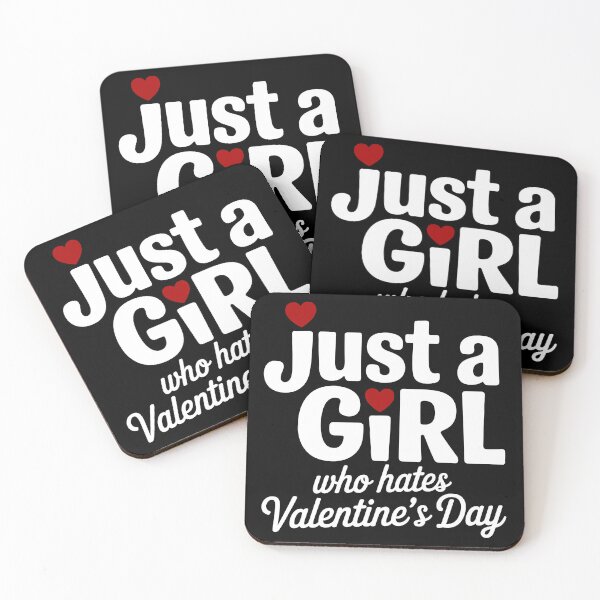 Item preview, Just A Girl Who Hates Valentine’s Day designed and sold by theartfulaspie.