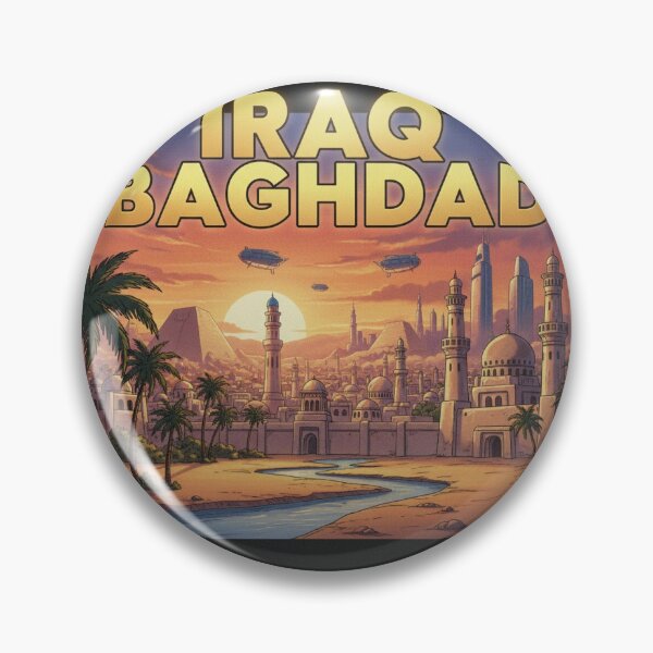 Item preview, Retro Anime Iraq Baghdad Travel T Shirt Design designed and sold by ANIMEX00.