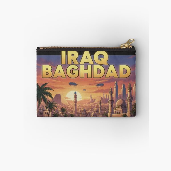 Item preview, Retro Anime Iraq Baghdad Travel T Shirt Design designed and sold by ANIMEX00.