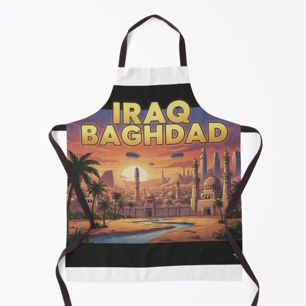 Item preview, Retro Anime Iraq Baghdad Travel T Shirt Design designed and sold by ANIMEX00.