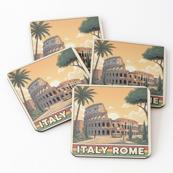Item preview, Retro Anime Italy Rome Colosseum Travel T Shirt Design designed and sold by ANIMEX00.