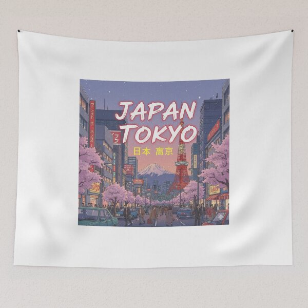 Item preview, Retro Anime Japan Tokyo Travel T Shirt Design designed and sold by ANIMEX00.