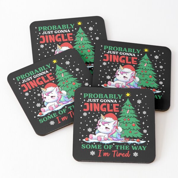 Item preview, Unicorn Probably Just Gonna Jingle Some Of The Way I’m Tired Funny Christmas designed and sold by AnitaBice.