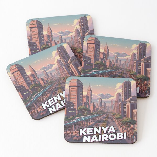 Item preview, Retro Anime Kenya Nairobi Travel T Shirt Design designed and sold by ANIMEX00.