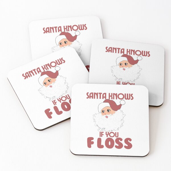 Item preview, Santa knows if you floss designed and sold by TaraPen.