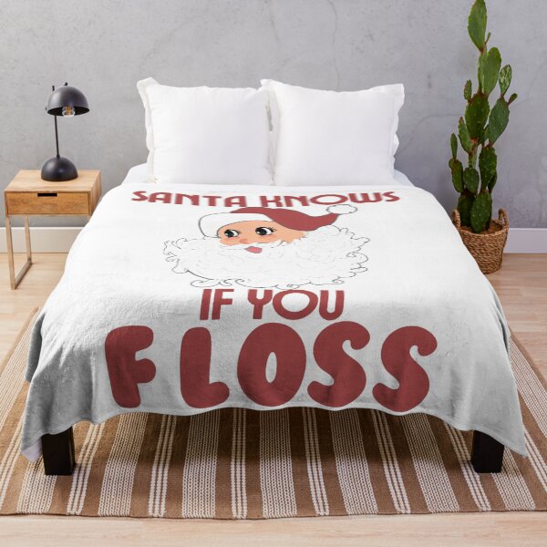 Item preview, Santa knows if you floss designed and sold by TaraPen.