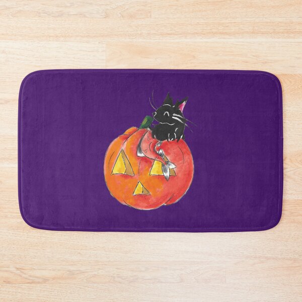 Item preview, Pumpkin Fish – Halloween Cat and Koi Art designed and sold by SnackPAC.