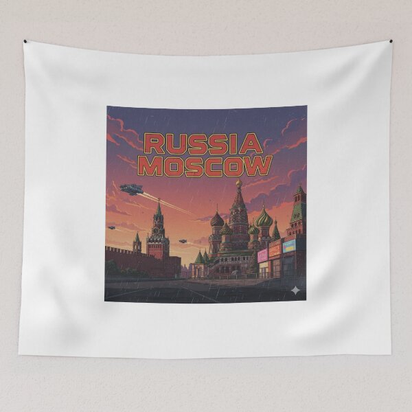 Item preview, Retro Anime Russia Moscow Travel T Shirt Design designed and sold by ANIMEX00.