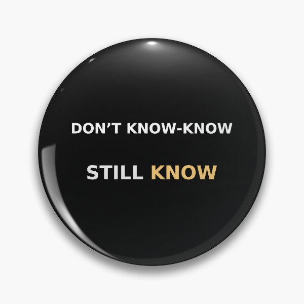 Item preview, Don’t know-know. Still know. — Minimalist Commentary Tee (Charlie Kirk discussion) designed and sold by Sanctum Icons.