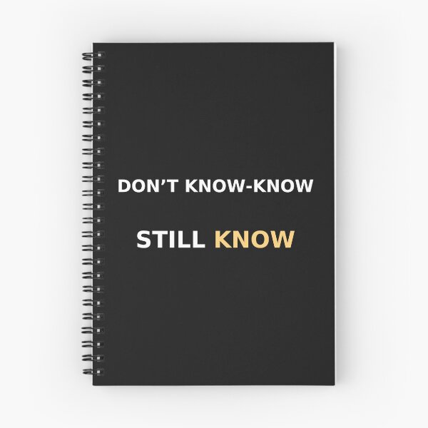 Item preview, Don’t know-know. Still know. — Minimalist Commentary Tee (Charlie Kirk discussion) designed and sold by Sanctum Icons.