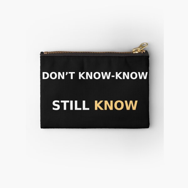 Item preview, Don’t know-know. Still know. — Minimalist Commentary Tee (Charlie Kirk discussion) designed and sold by Sanctum Icons.