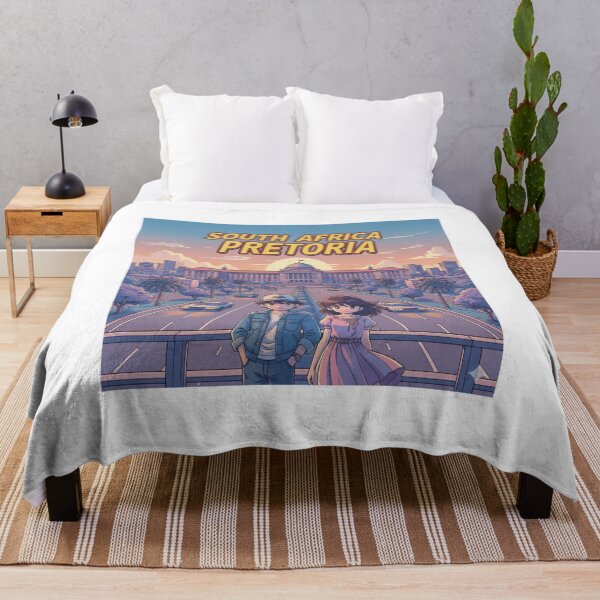 Item preview, Retro Anime South Africa Pretoria Travel T Shirt Design designed and sold by ANIMEX00.