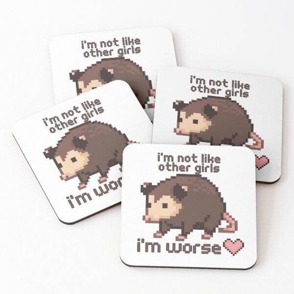 Item preview, I'm Not Like Other Girls Funny Possum designed and sold by MiaBellaGirl.