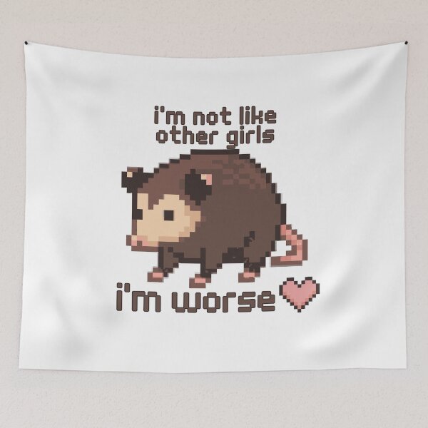 Item preview, I'm Not Like Other Girls Funny Possum designed and sold by MiaBellaGirl.