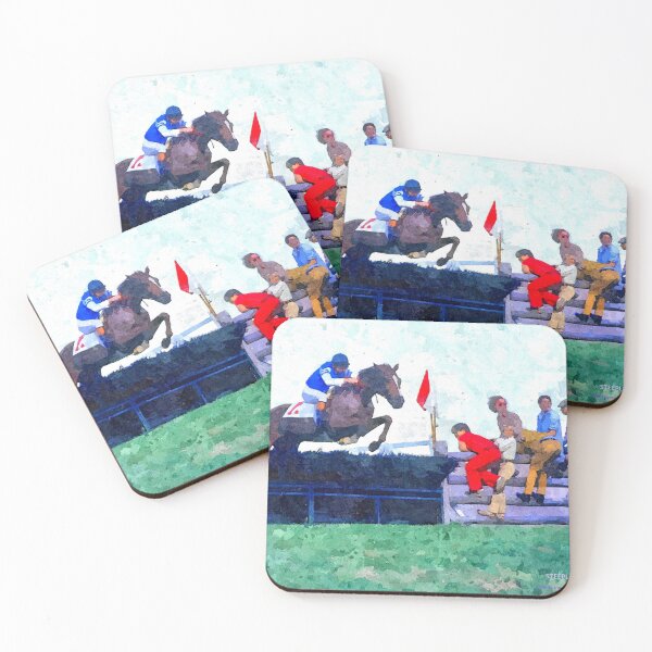 Item preview, C2021 Steve Yellowbear Fine Art  STEEPLECHASE WINNING FENCE  designed and sold by SteveYellowbear.