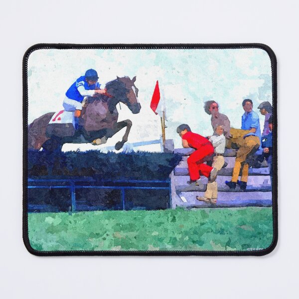 Item preview, C2021 Steve Yellowbear Fine Art  STEEPLECHASE WINNING FENCE  designed and sold by SteveYellowbear.