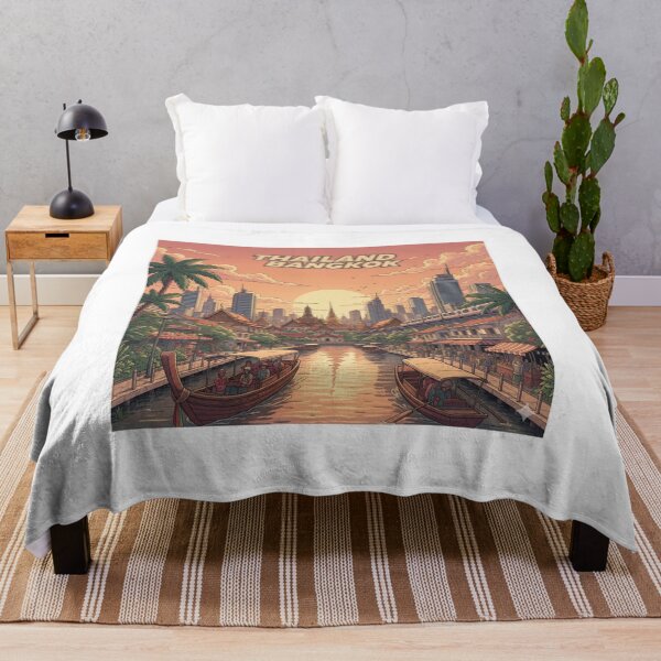 Item preview, Retro Anime Thailand Bangkok Travel T Shirt Design designed and sold by ANIMEX00.