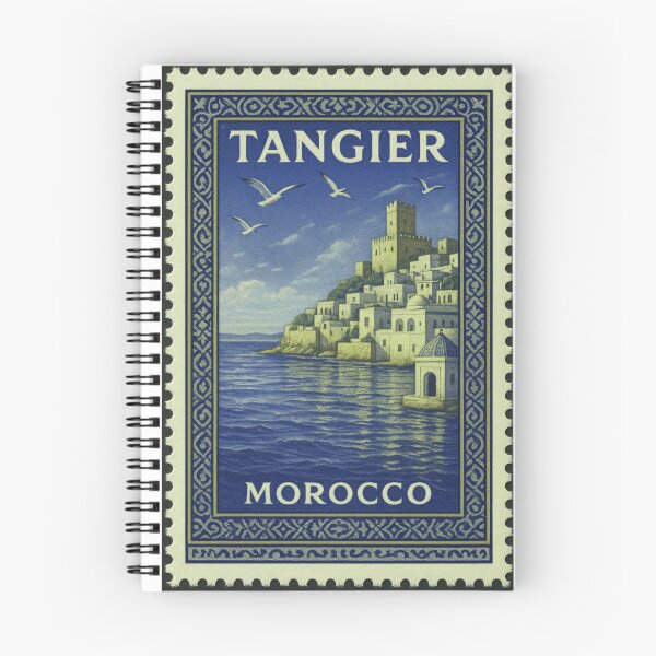 Item preview, Vintage Tangier Morocco Travel Stamp designed and sold by Sami Youmour.