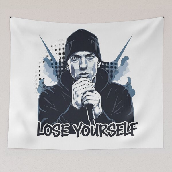 Item preview, Eminem Tribute Design – “Lose Yourself” Rap Legend Vector Fan Art designed and sold by Fashvora.