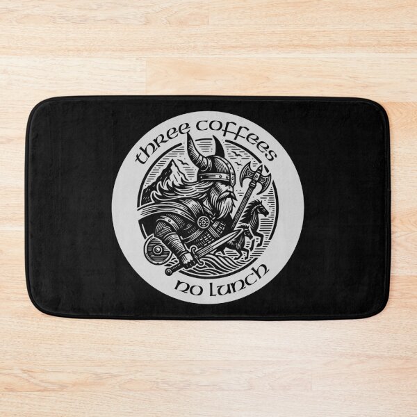 Item preview, Three Coffees No Lunch Viking Meme designed and sold by MiaBellaGirl.