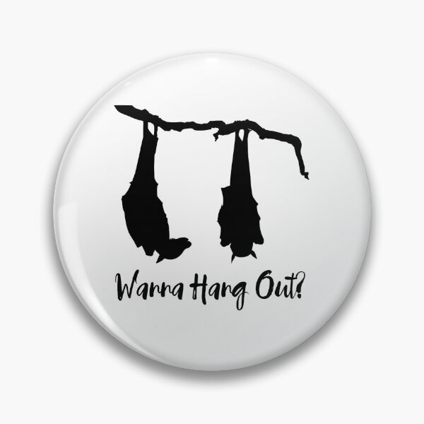 Item preview, Bat Silhouette Wanna Hang Out? designed and sold by RowanGraphics.
