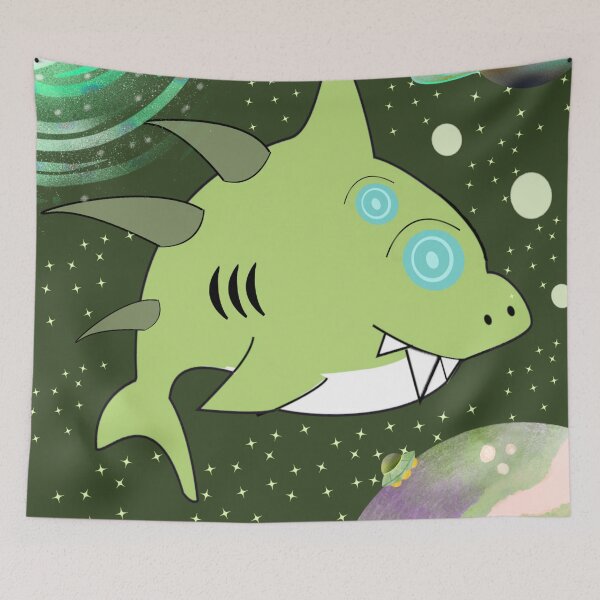Item preview, Shark Madness (Alien Shark) designed and sold by CSG Arts (Clyde Grandison).