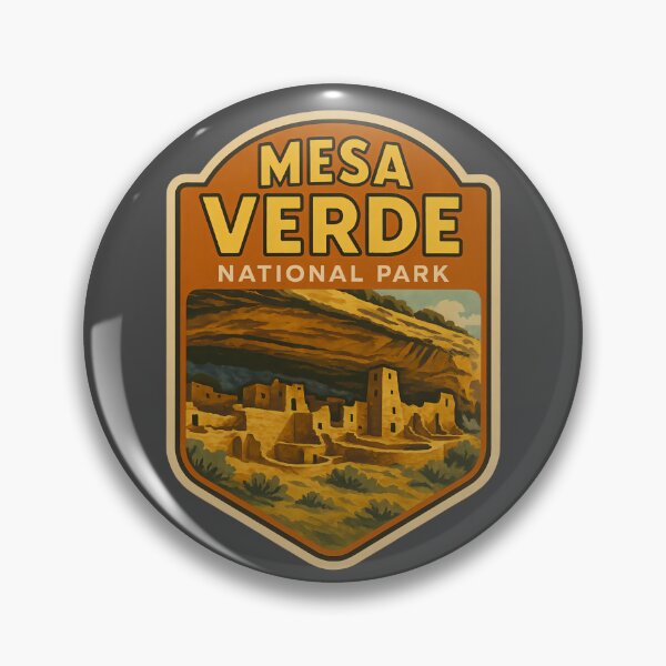 Item preview, Vintage American National Park Print: Mesa Verde designed and sold by PinUpPizzazz.