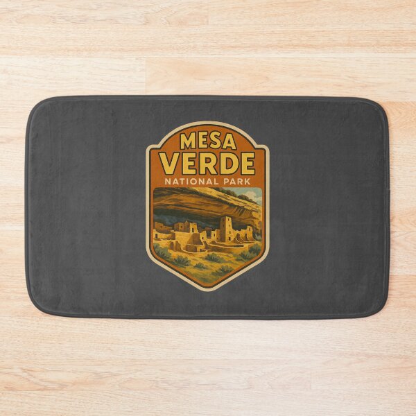 Item preview, Vintage American National Park Print: Mesa Verde designed and sold by PinUpPizzazz.