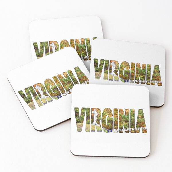 Item preview, VIRGINIA United States of America - Fall Trees with Cross designed and sold by Adam Gormley.
